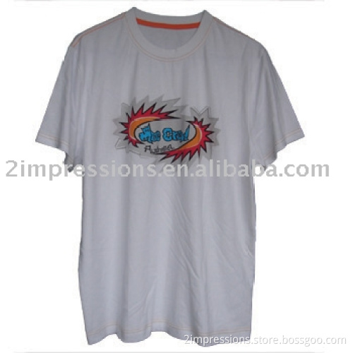 Men's cotton t shirt with silk screen printing, Men's cotton t-shirt, Men's imprint t-shirt